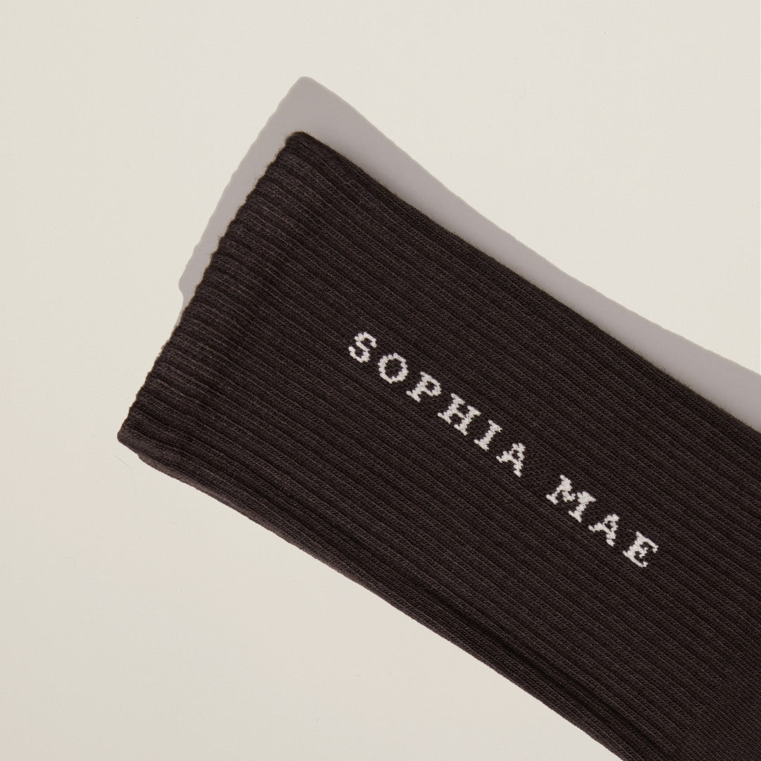 Stylish one-size charcoal socks – soft and supportive design made from premium cotton, perfect for lounging, office days, or casual outings.