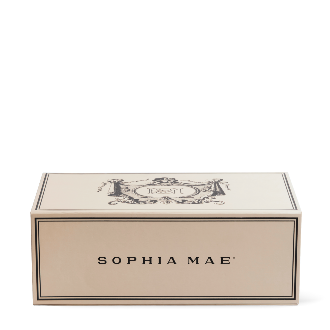 SOPHIA MAE Gifting Box Maxi in beige verpakking met logo op de zijkant.