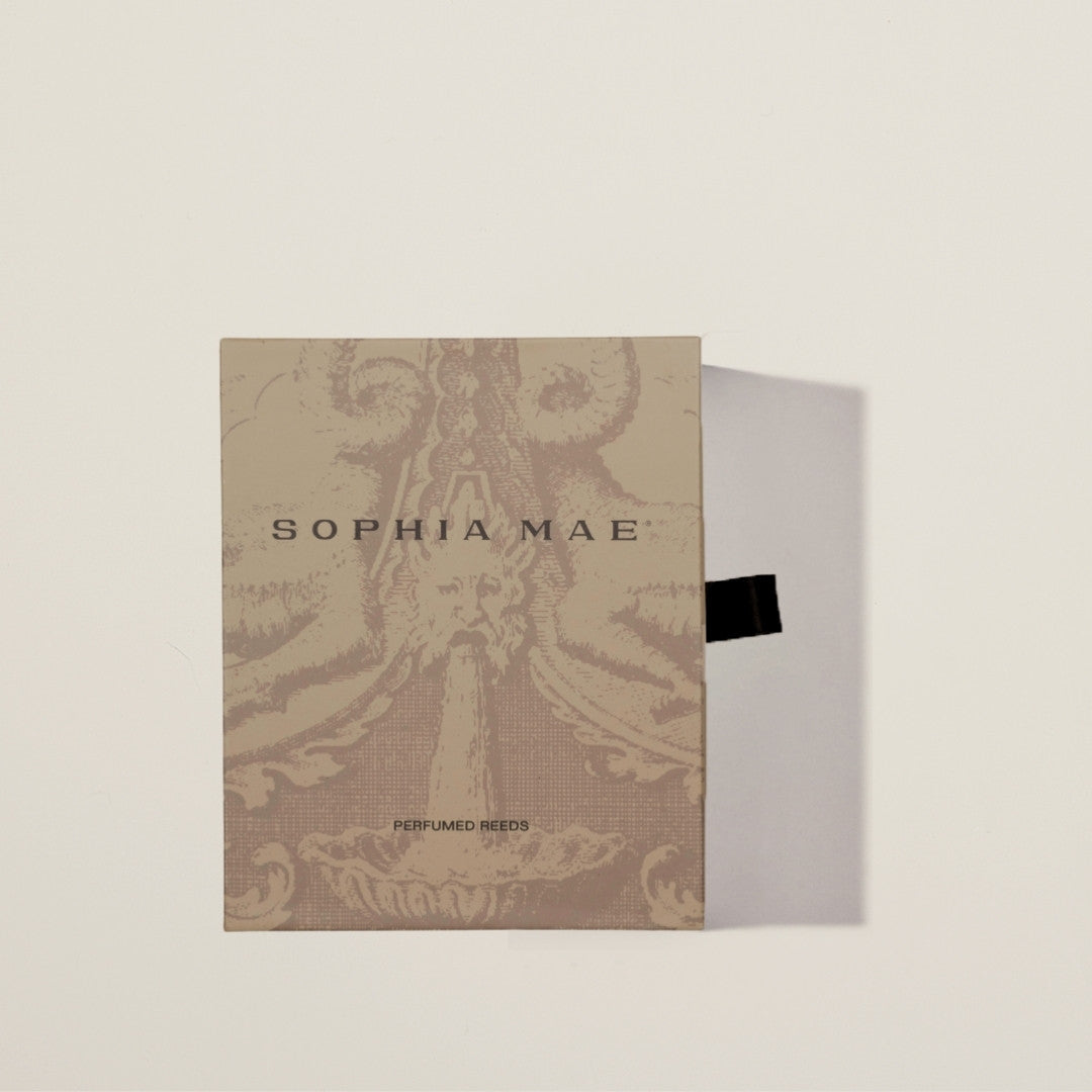 Luxury fragrance sticks in a timeless design – Hestia diffuser blends jasmine and woodsy notes for year-round home elegance.