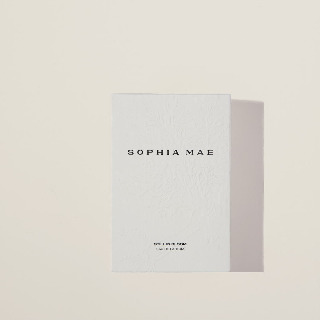 Spicy perfume and amber eau de parfum from SOPHIA MAE.