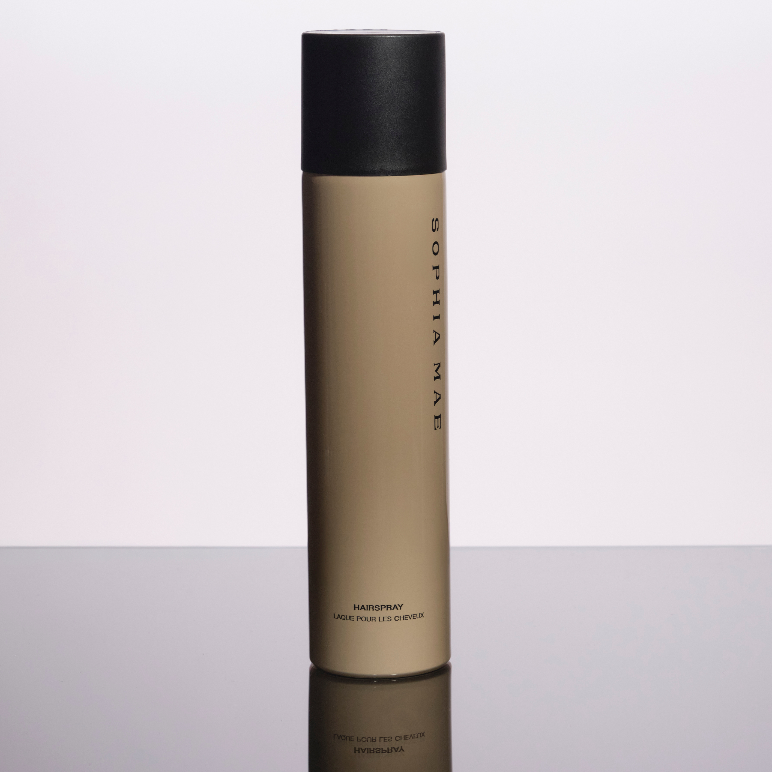 Anti-frizz hairspray for long-lasting hold with Abyssinian oil by SOPHIA MAE.