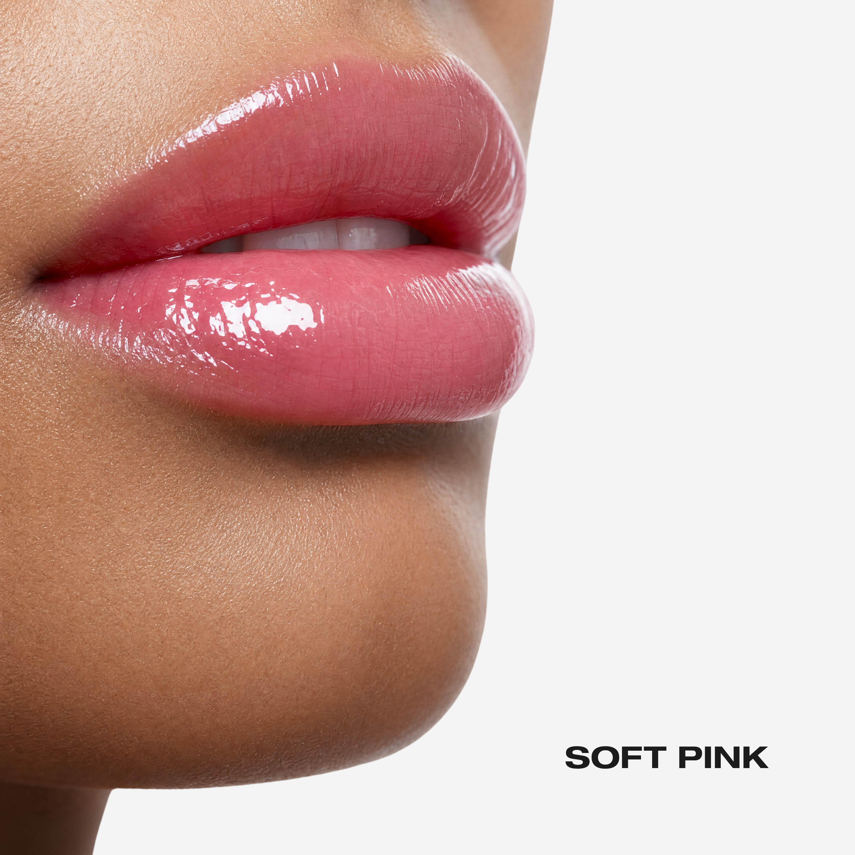 SOPHIA MAE Lip Glaze pink lips.