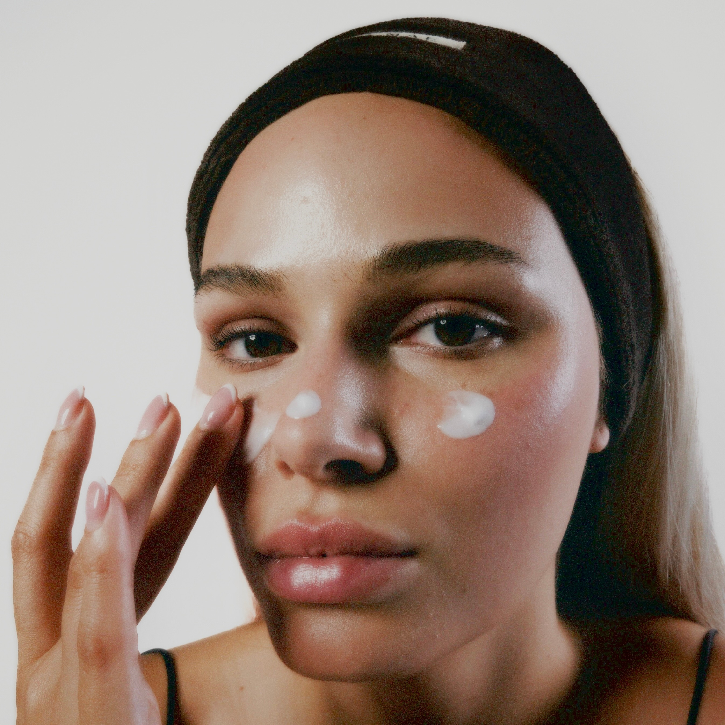 Headband makeup routine