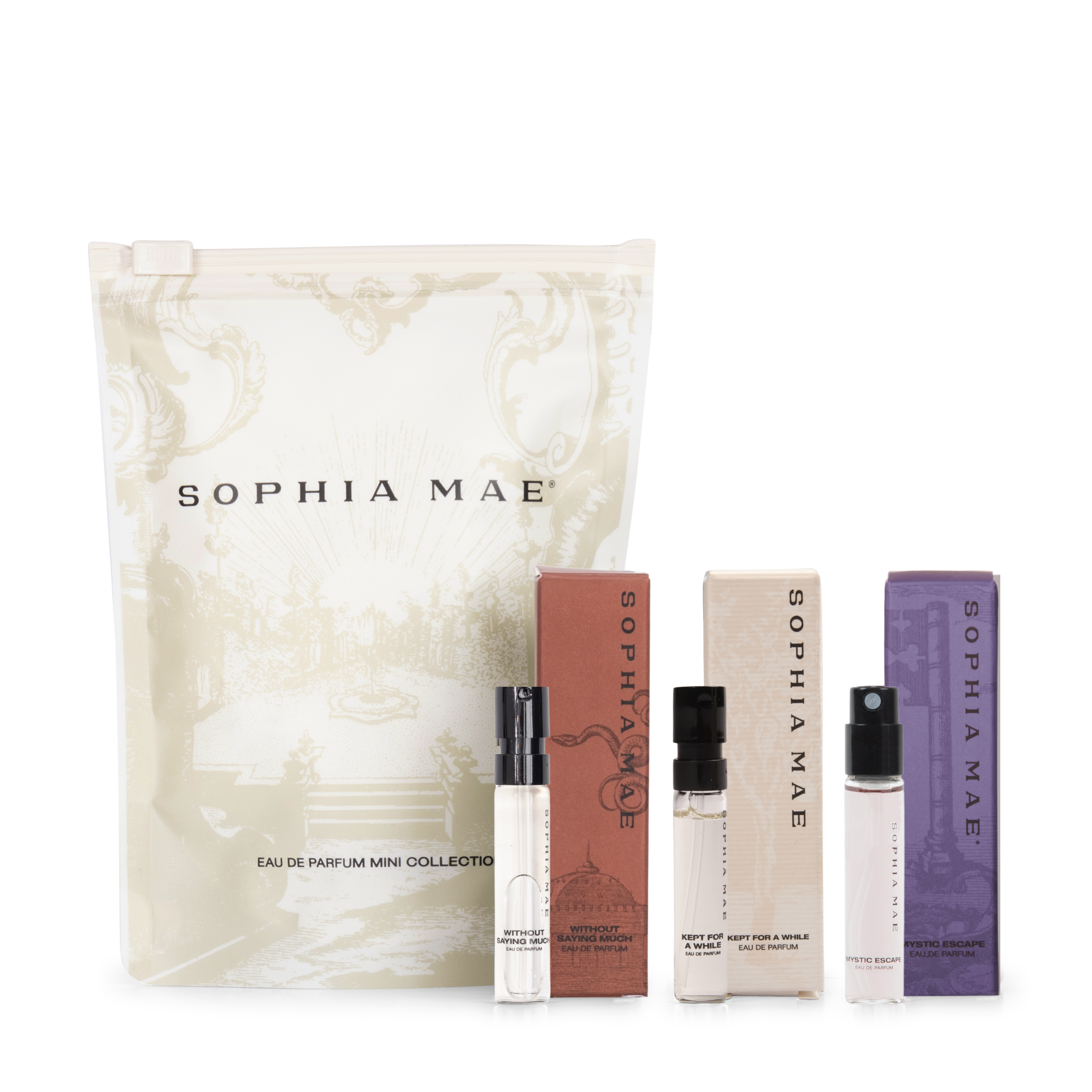 Discover the essence of fall and winter with SOPHIA MAE perfumes, fragrances that evoke luxury and warmth.