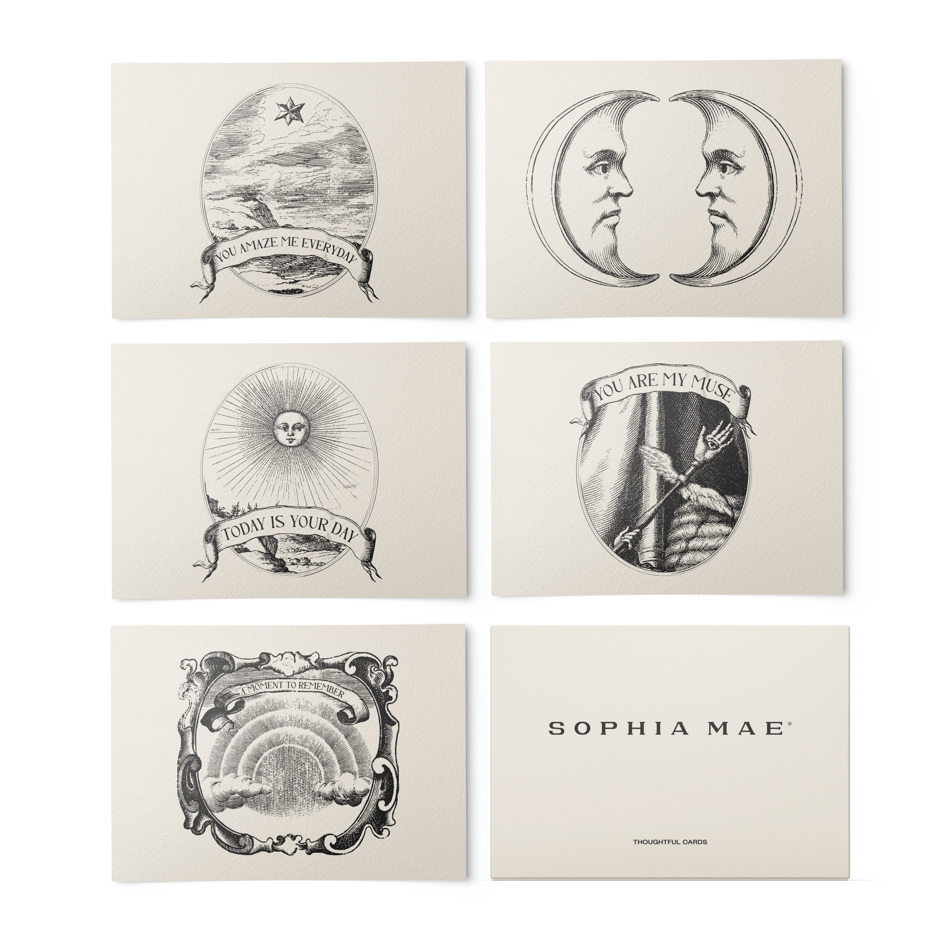 set of cards for special moments