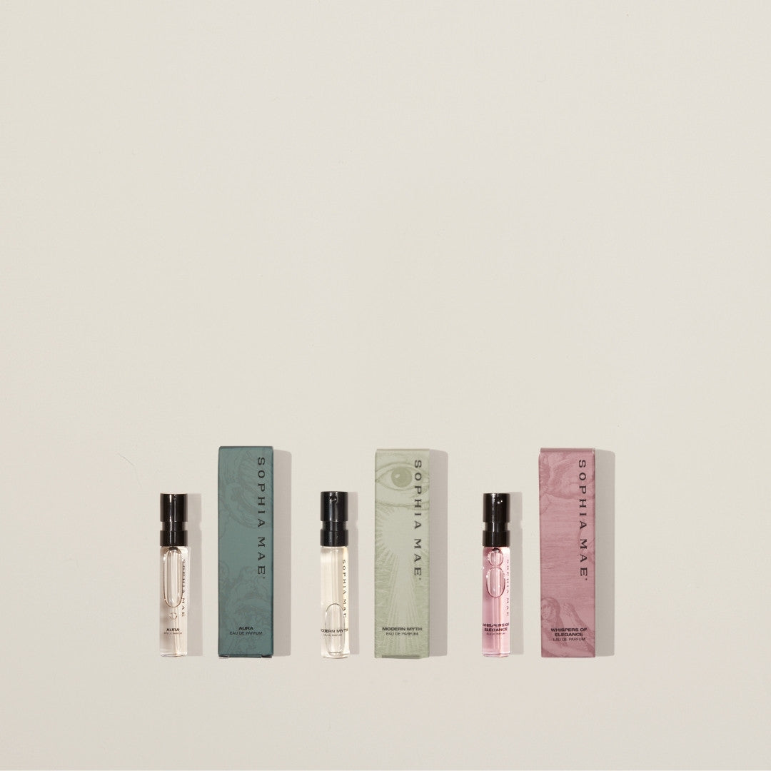 Set of unique eau de parfum samples SOPHIA MAE.