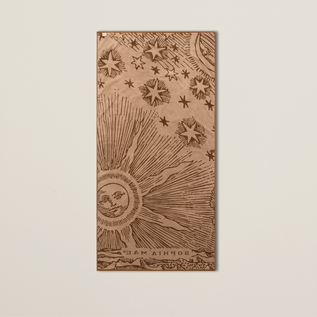 Luxurious beach towel from SOPHIA MAE.