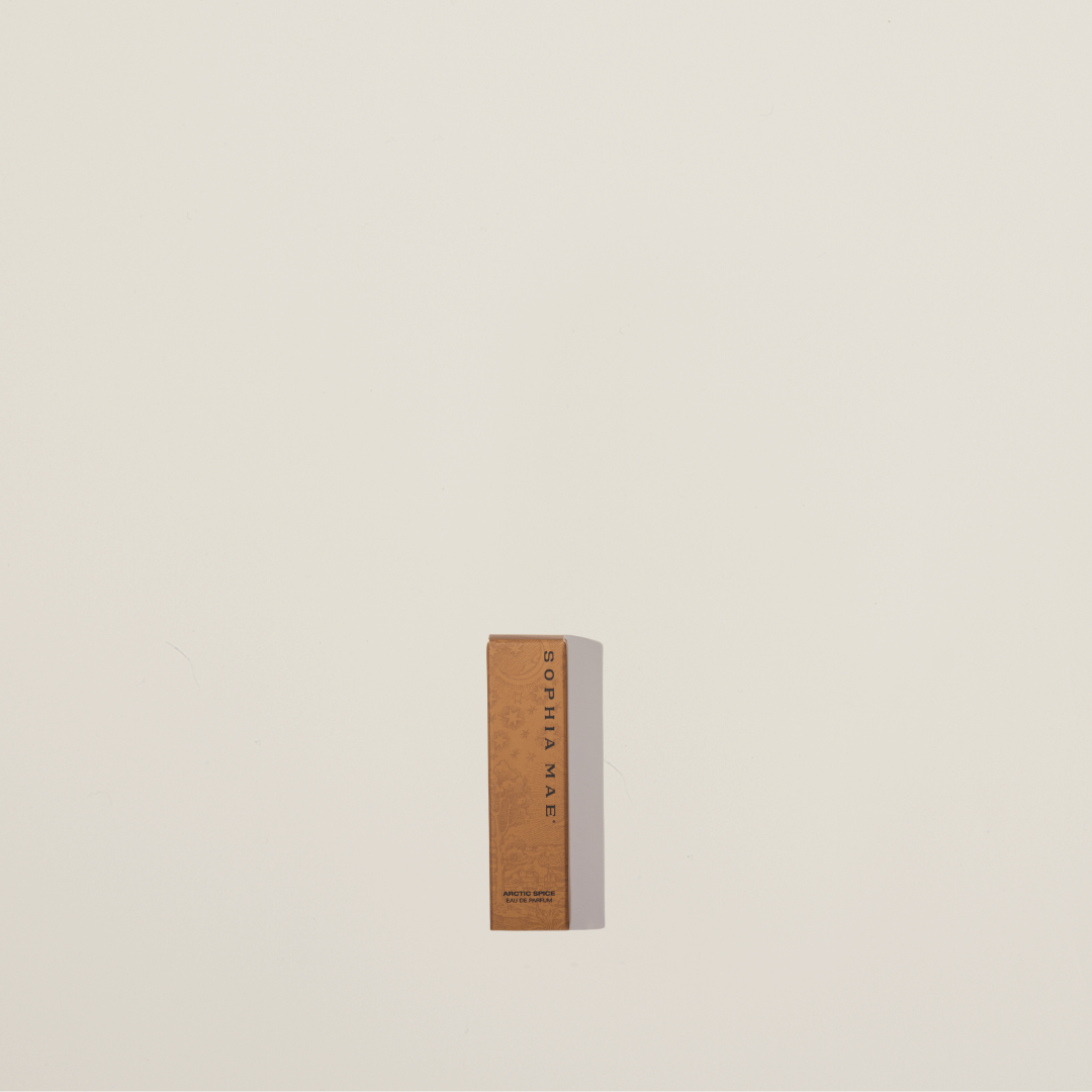 Exclusive Arctic Spice perfume sample – warm, spicy, and musky fragrance in a 2 ml tester.