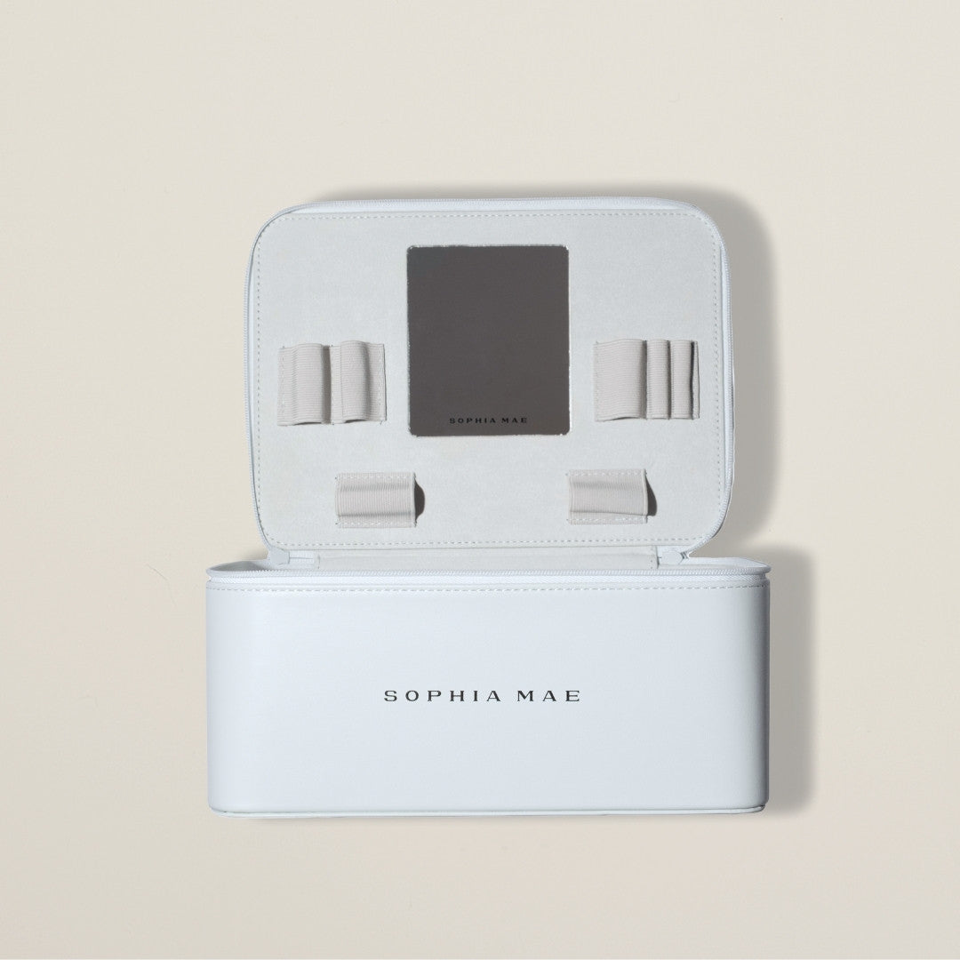 Cosmetic makeup case travel.