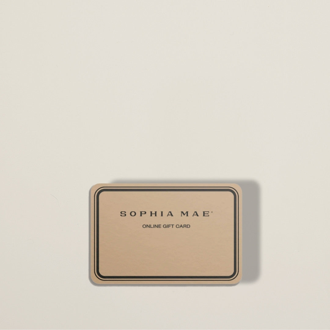 SOPHIA MAE Gift Card – a thoughtful and luxurious digital gift, perfect for any occasion and redeemable across all beauty and lifestyle products.