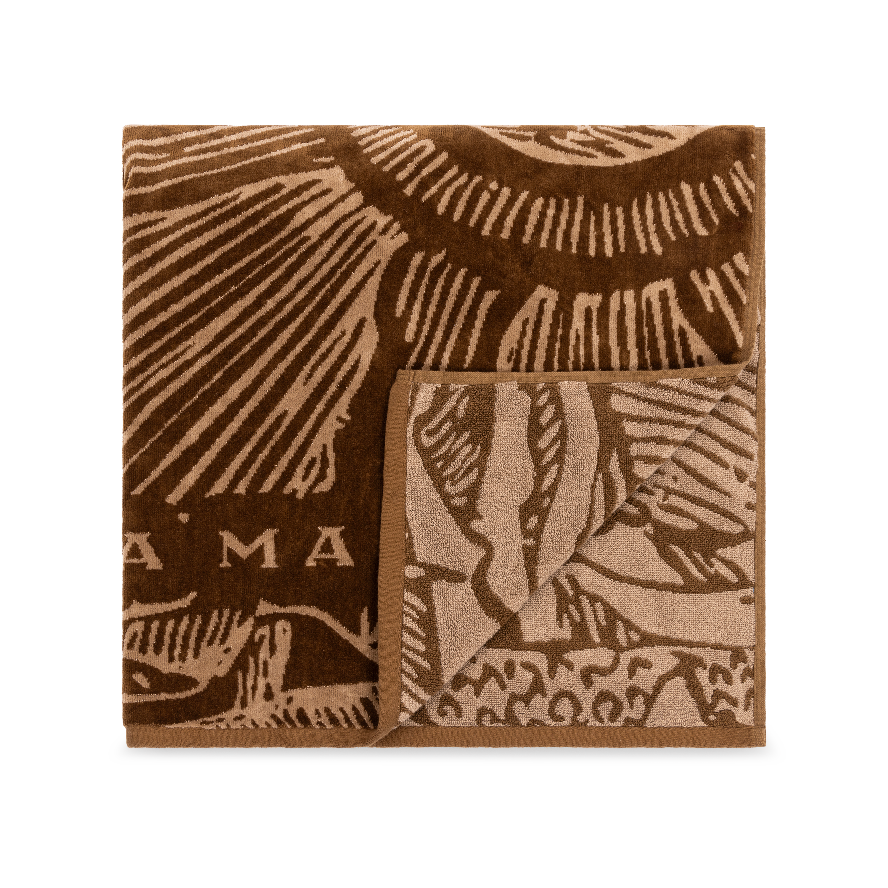 cotton beach towel in thick material.