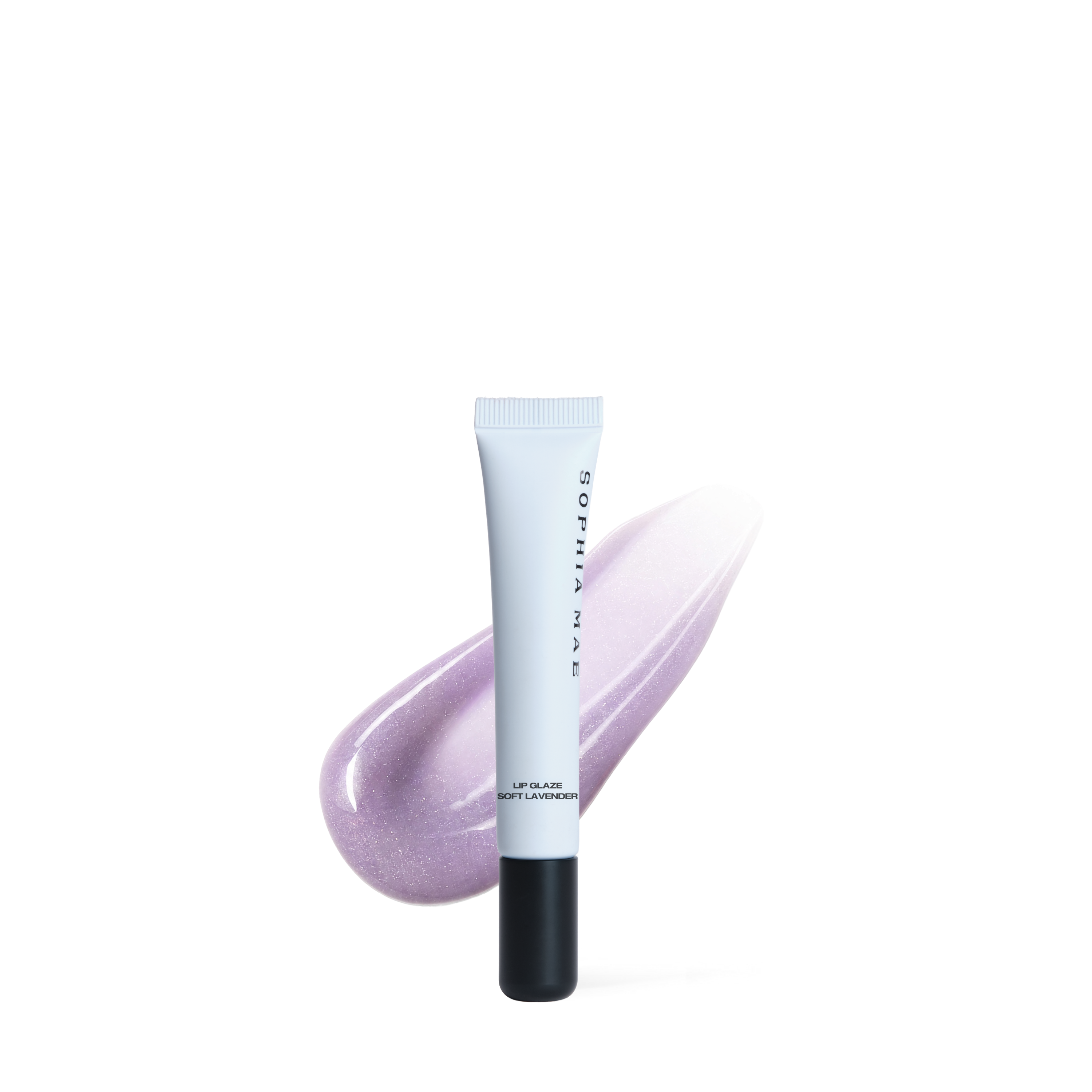 Lip Glaze SOPHIA MAE in lavender with transparant background.
