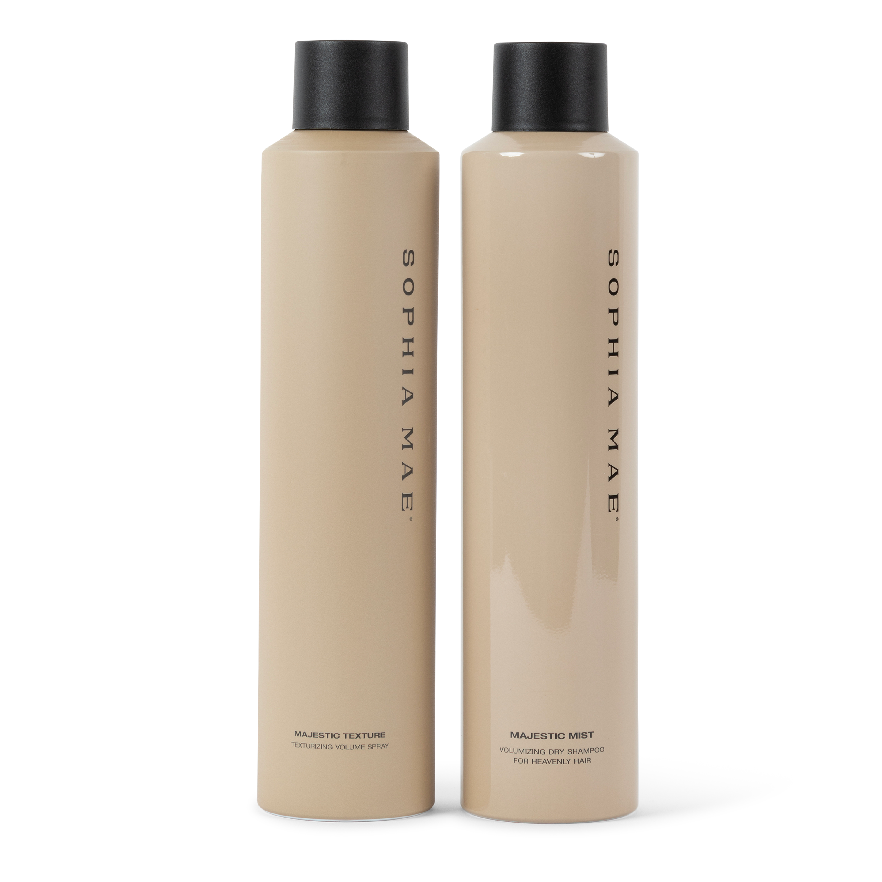 Majestic Moment bundle with Majestic Mist dry shampoo and Majestic Texture spray for beautifully styled hair.