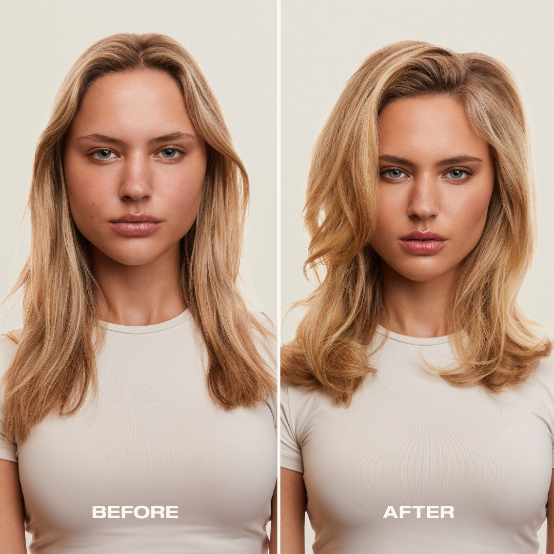 Lightweight mini texture spray – adds natural lift and movement on the go, leaving hair subtly fragranced with earthy-floral notes.