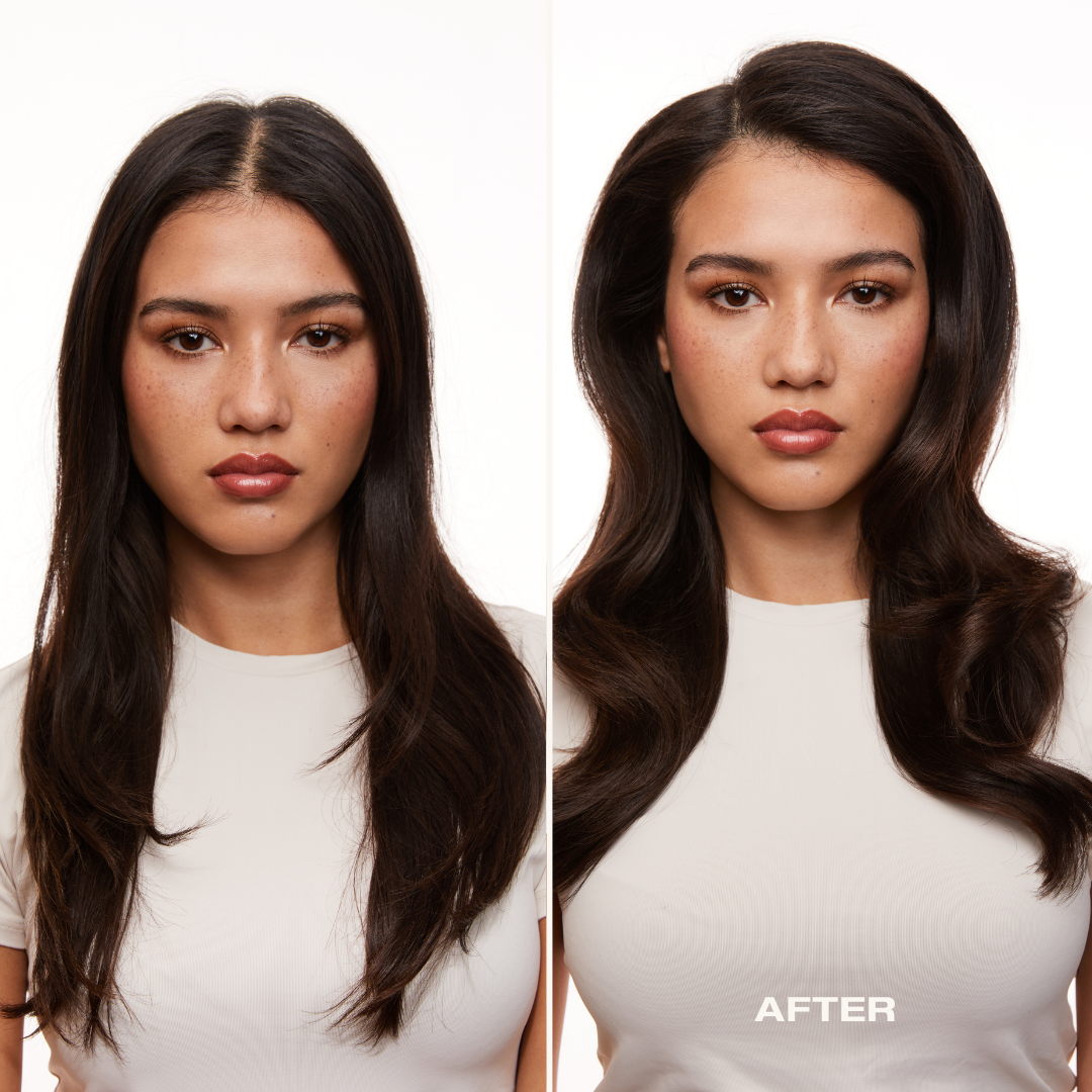 Large velcro hair rollers for effortless volume and bounce.