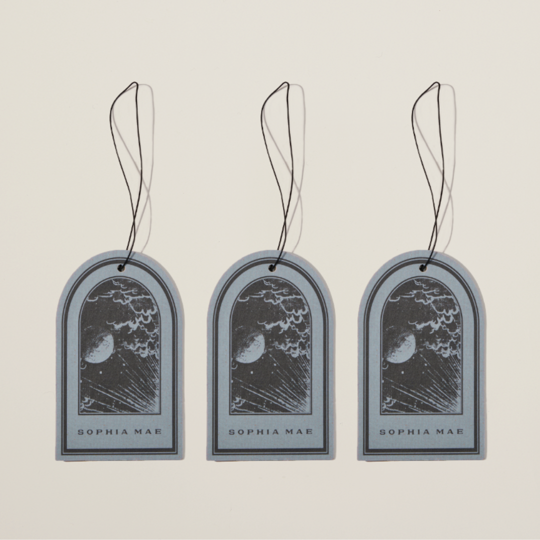 Midnight Melody wardrobe sachets – luxurious closet fragrance with rose, coconut, vanilla, and musk for a soft, serene scent that lasts up to 40 days.