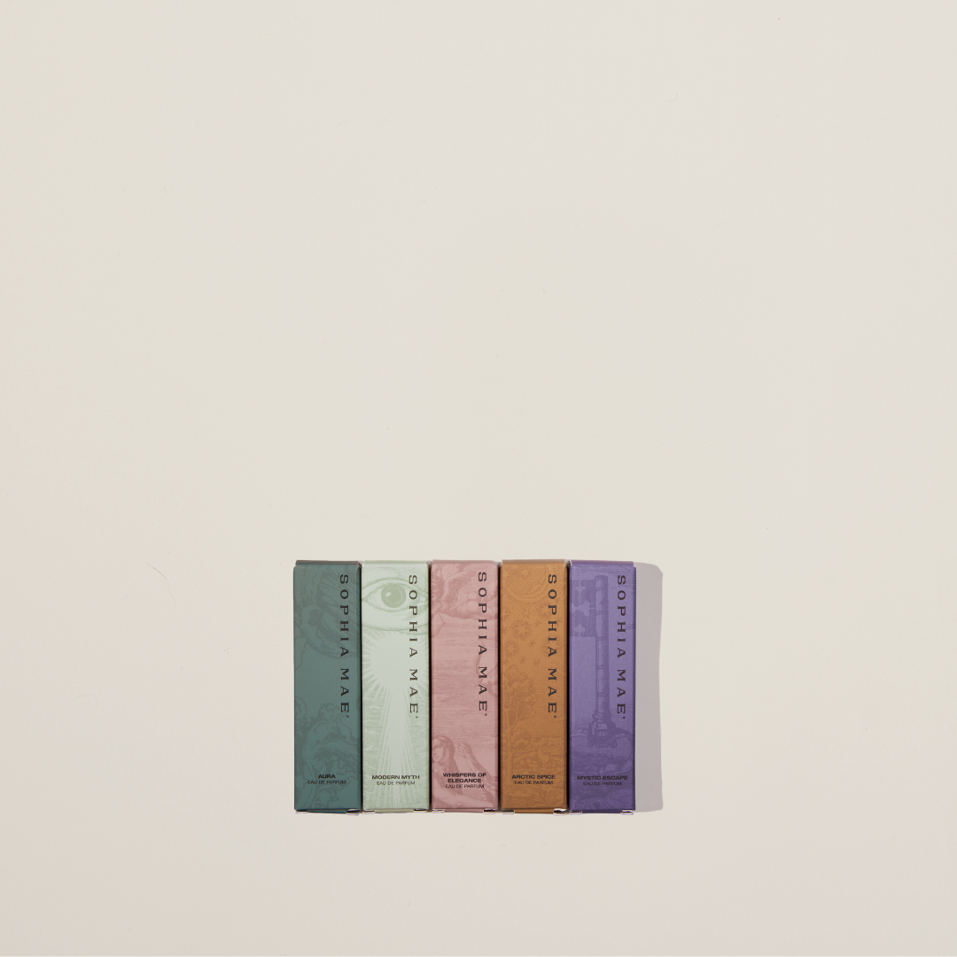 5 SOPHIA MAE eau de parfum samples - eau de parfum discovery set.