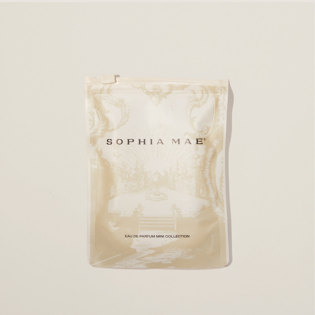 SOPHIA MAE eau de parfum samples packaging - 3 samples.