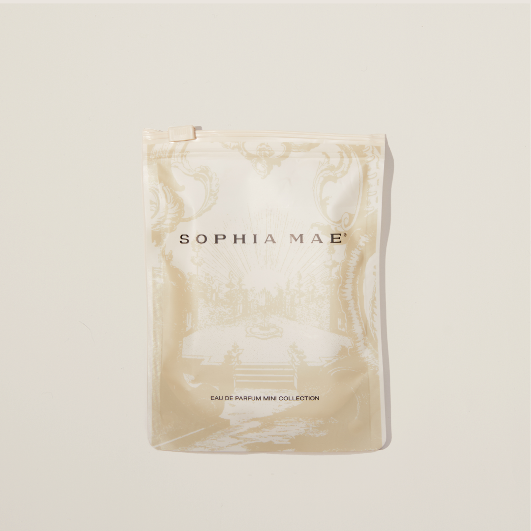 SOPHIA MAE eau de parfum samples packaging - 3 samples.