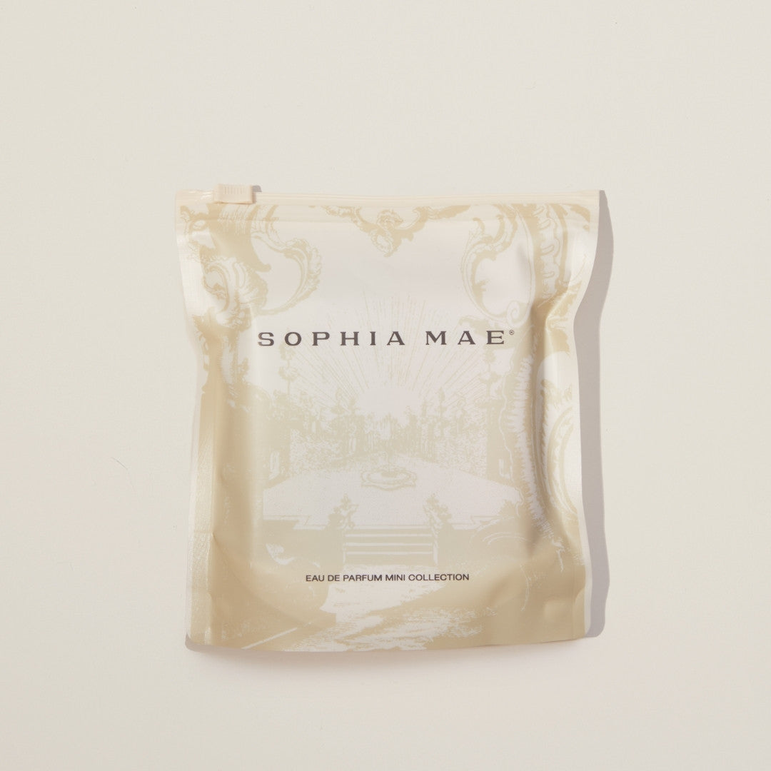 SOPHIA MAE eau de parfum samples packaging - 4 samples.