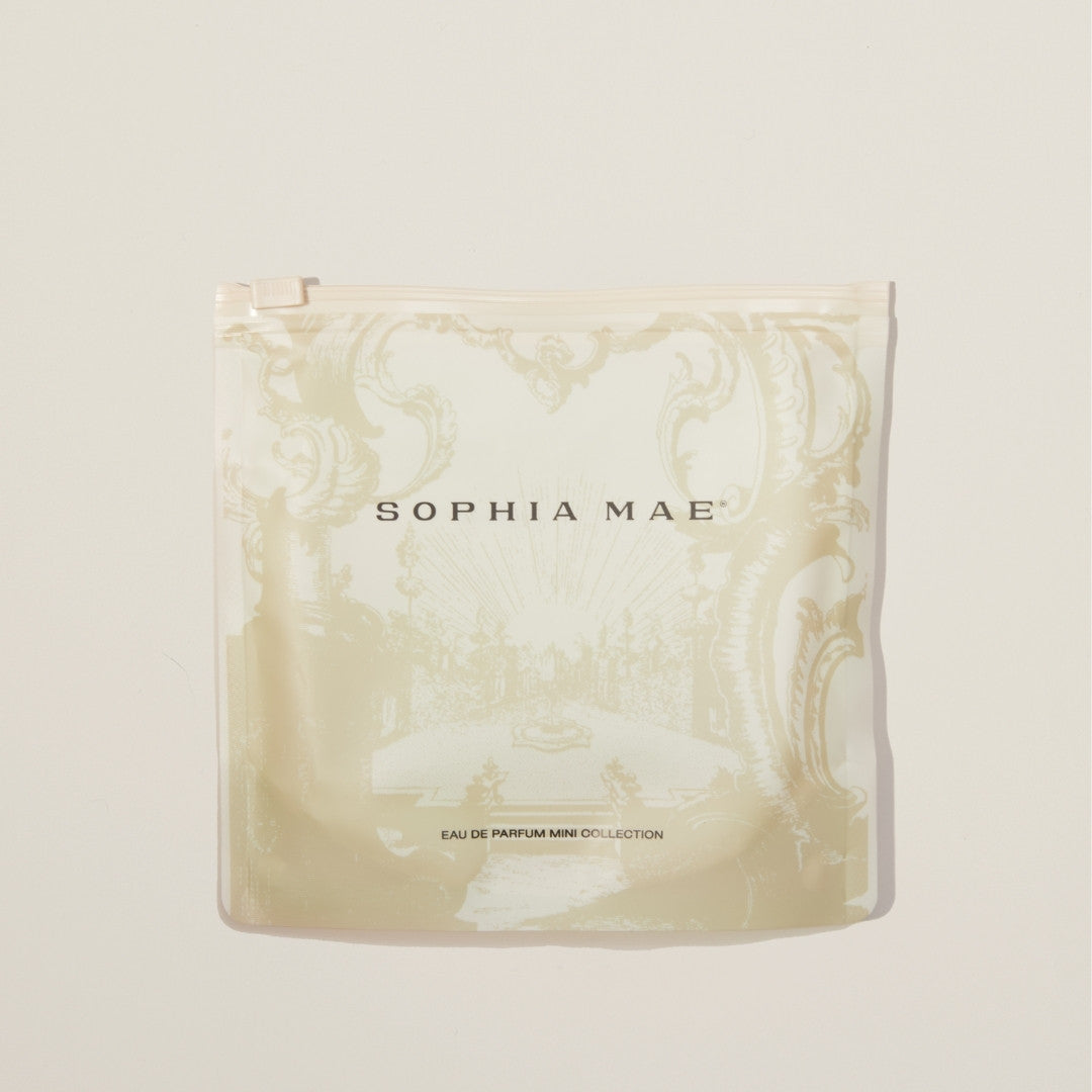 SOPHIA MAE eau de parfum samples packaging - 5 samples.