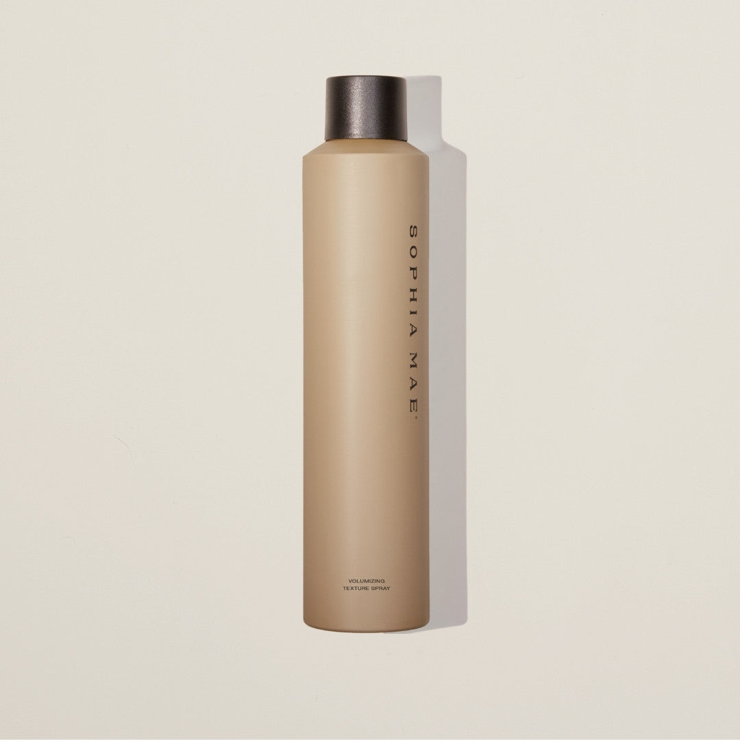 Majestic Texture spray – lightweight texturizing spray for soft volume, natural movement, and a matte finish with patchouli and neroli fragrance.