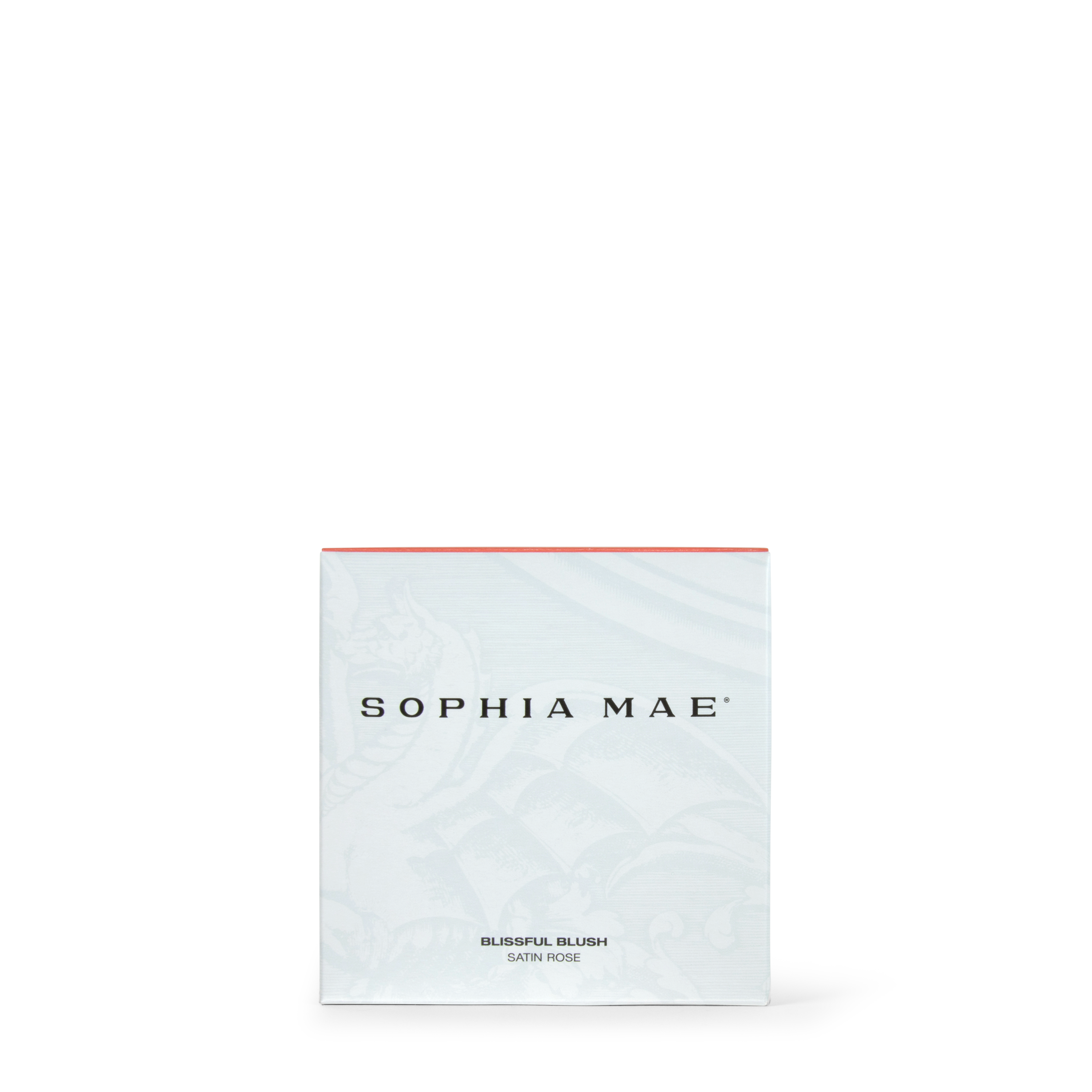 Packaging shade Satin Rose by SOPHIA MAE. Natural cream blush for cheeks, lips, or eyes, offering buildable color and radiant glow.