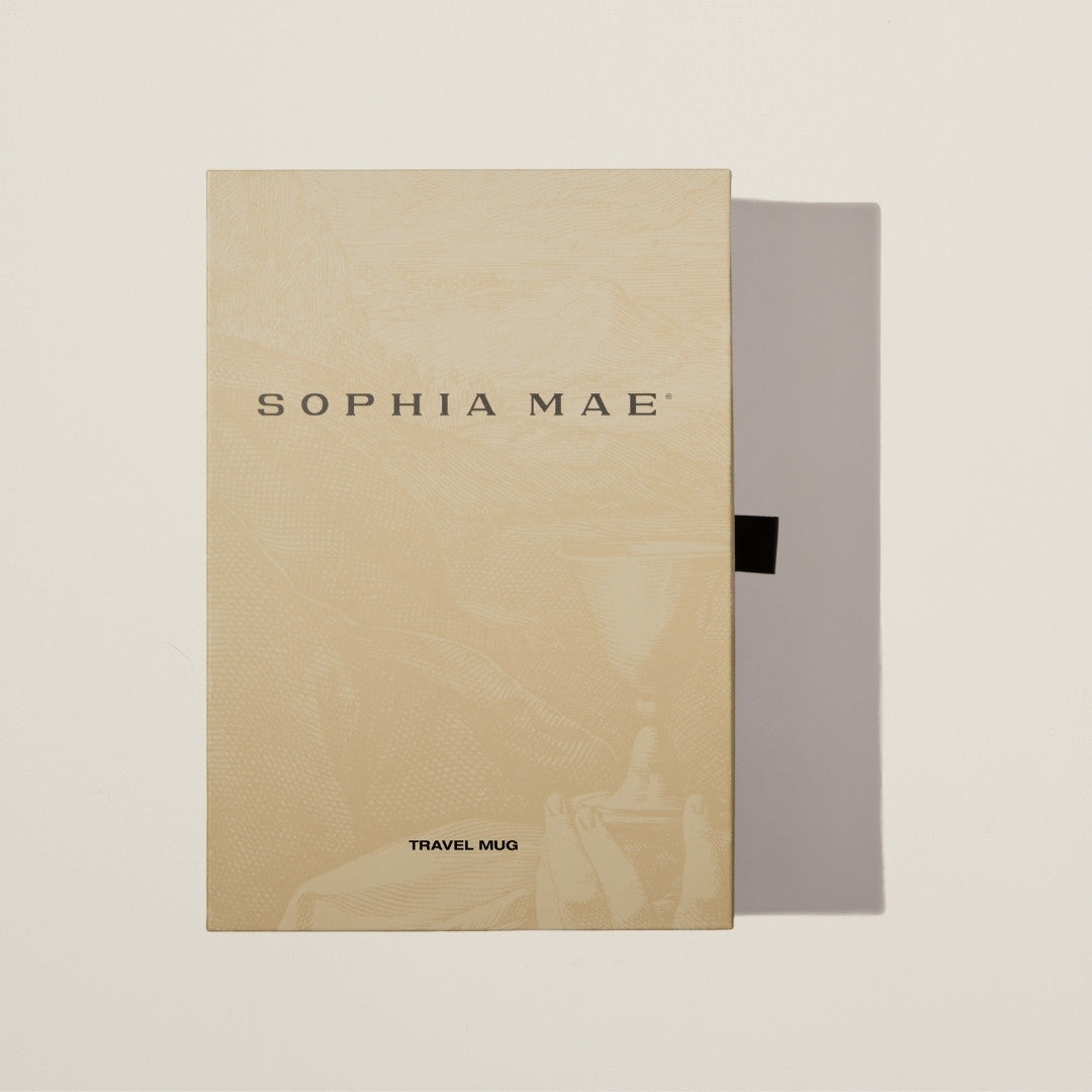 Durable and elegant to-go cup – the SOPHIA MAE Travel Mug features timeless design and temperature-retaining performance for daily use.