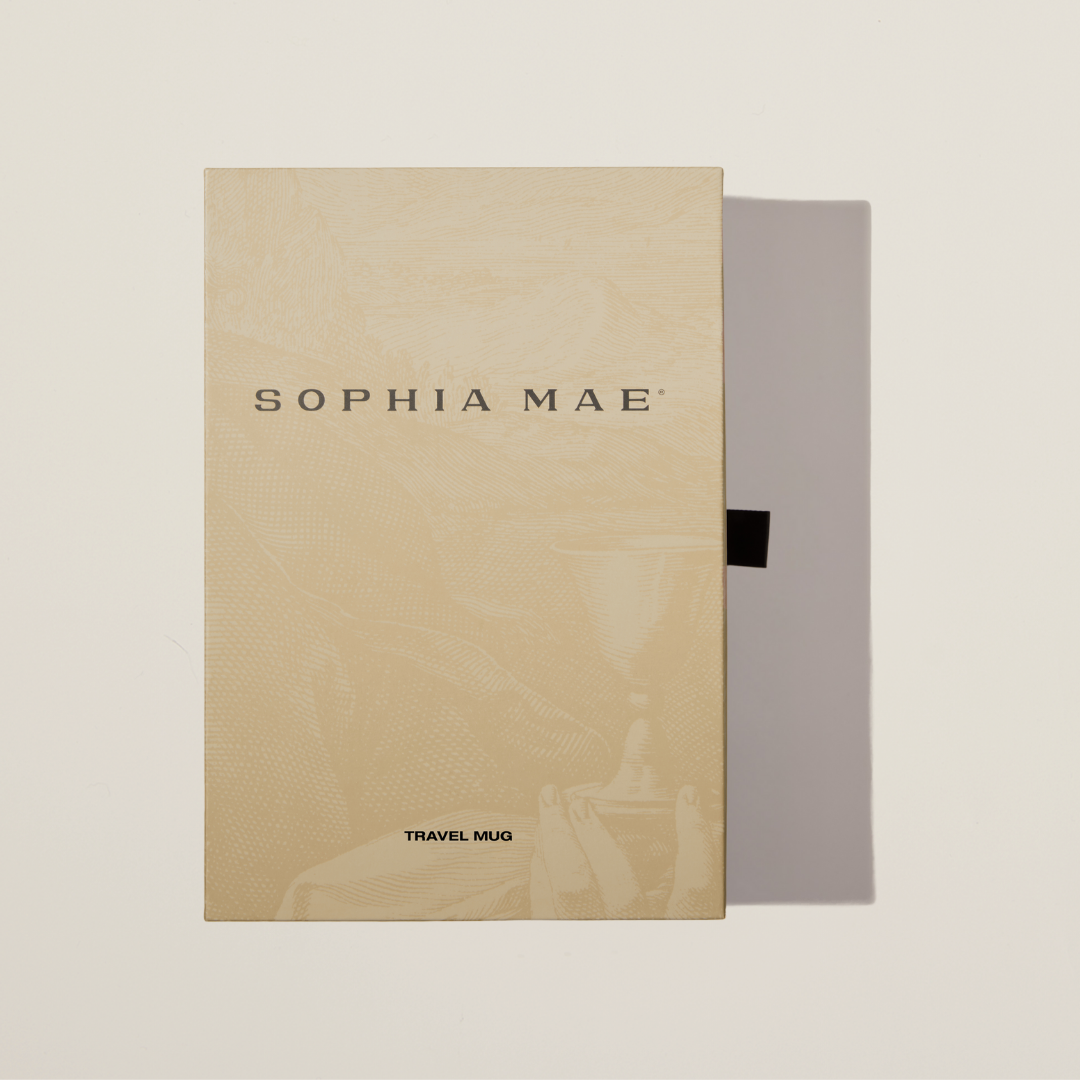 Durable and elegant to-go cup – the SOPHIA MAE Travel Mug features timeless design and temperature-retaining performance for daily use.