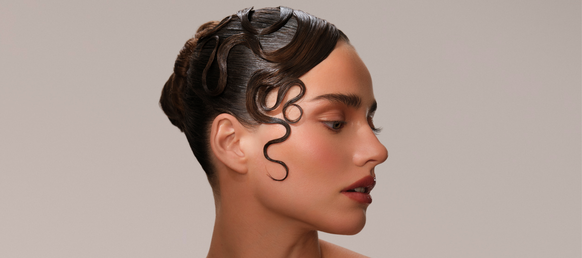 SOPHIA MAE Hairspray for extra hold. 