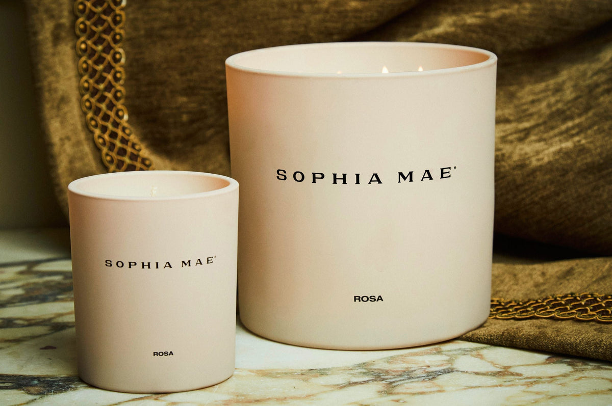 pink candles SOPHIA MAE