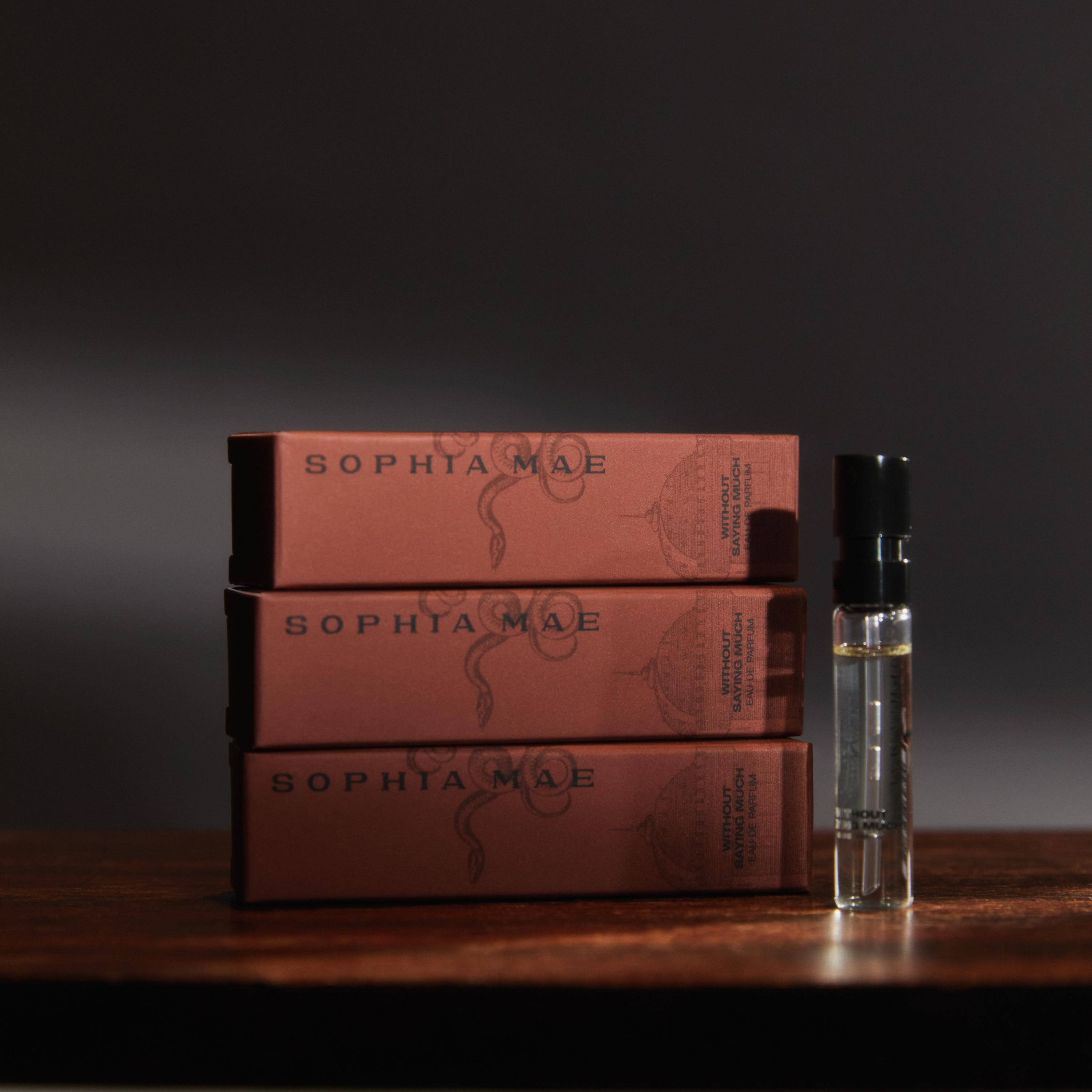 Without Saying Much eau de parfum sample by SOPHIA MAE.