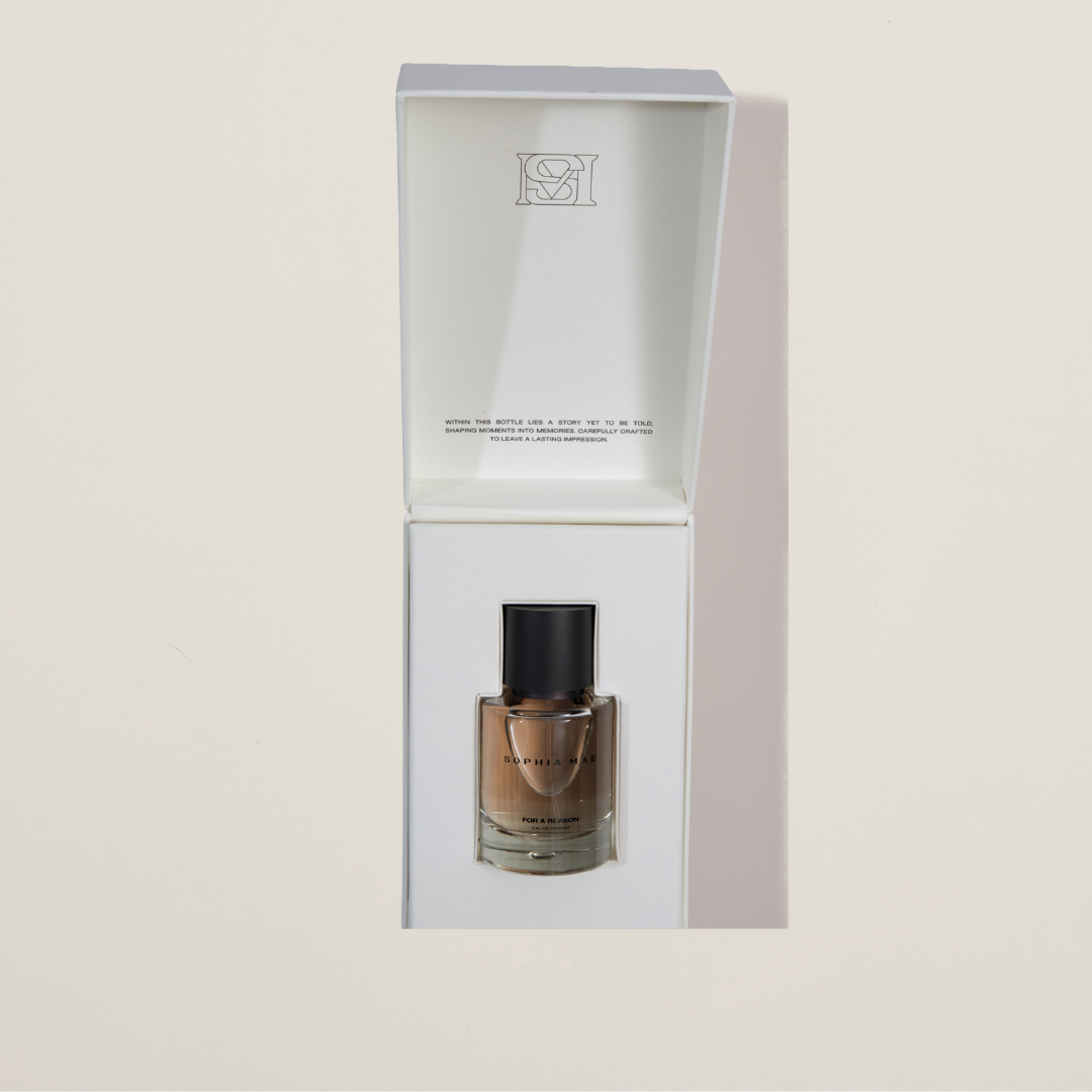 Elegant fragrance with cotton, sweet florals, amber, and musk. For a Reason eau de parfum from SOPHIA MAE creates a sensual yet effortless signature scent.