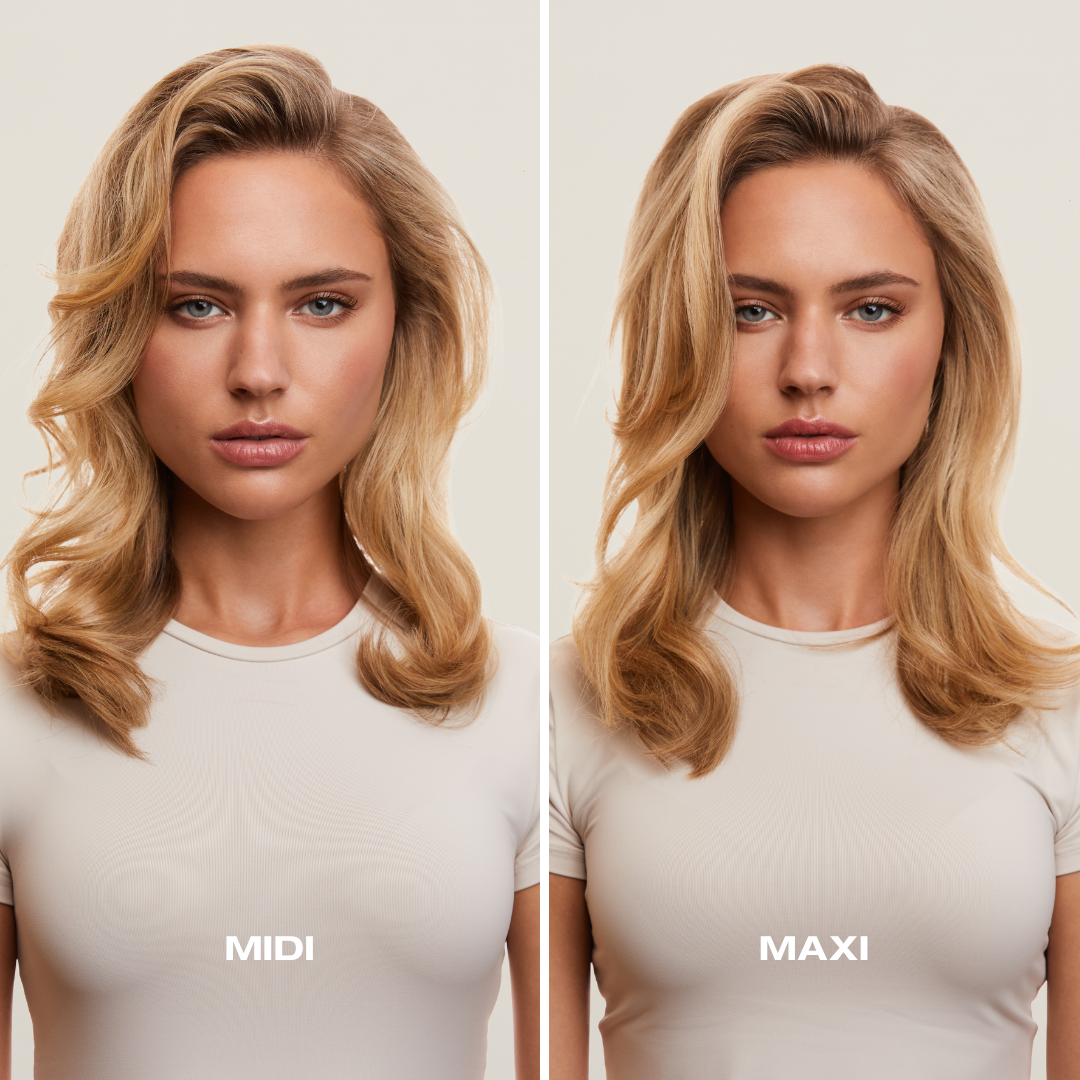 Blowout effect with hairrollers from SOPHIA MAE.