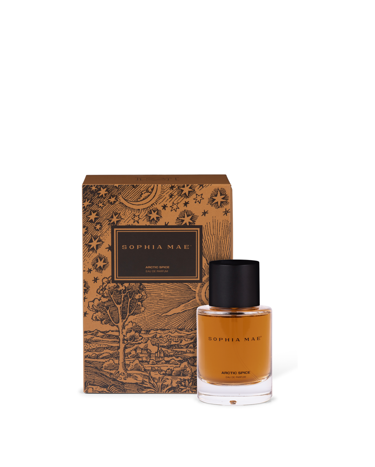 SOPHIA MAE Arctic Spice Eau de Parfum with branded packaging.