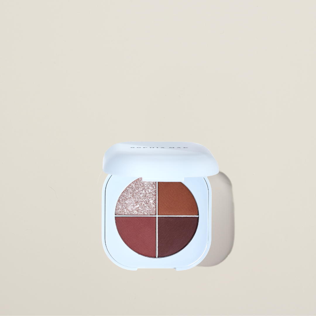 Brown eyeshadow palette from SOPHIA MAE.