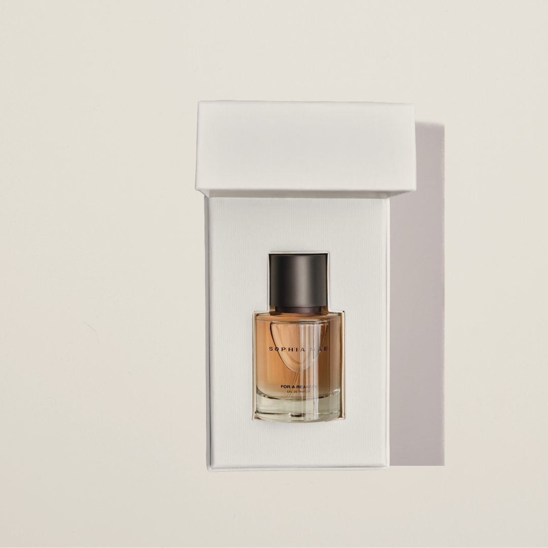 Elegant fragrance with cotton, sweet florals, amber, and musk. For a Reason eau de parfum from SOPHIA MAE creates a sensual yet effortless signature scent.