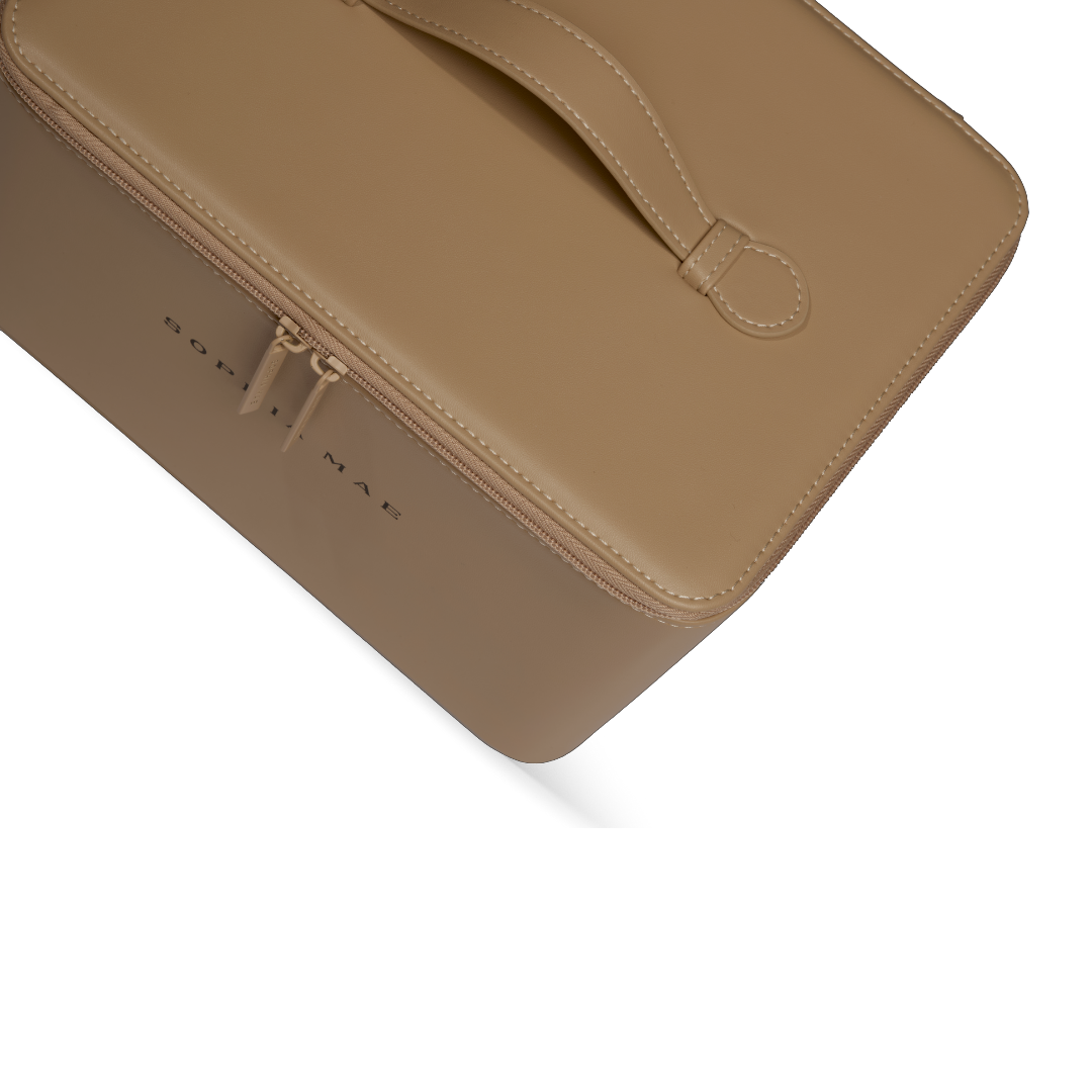 SOPHIA MAE cosmetic case top.