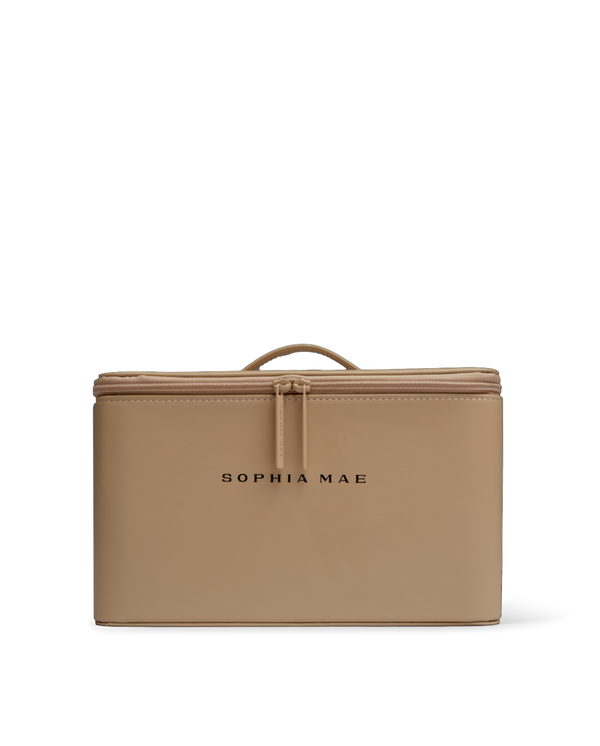 SOPHIA MAE's Luxury beauty case for cosmetics, skincare, and travel essentials.