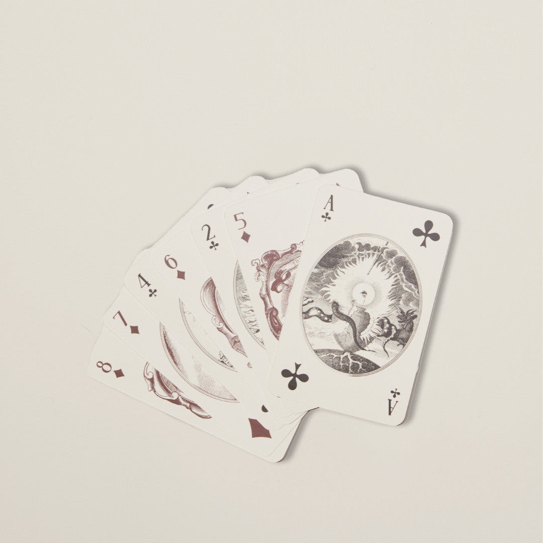 Designer card deck with artistic illustrations and luxe matte finish – a refined addition to your game collection or a thoughtful, elegant gift.