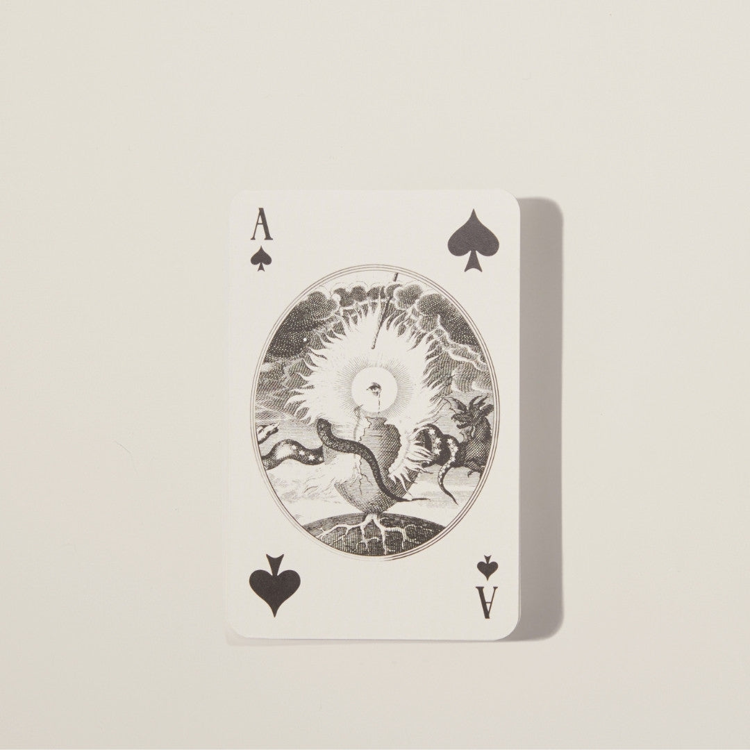Luxury playing card deck with 54 intricately designed cards – printed on premium 305 gsm paper with eco-friendly inks and elegant rounded corners.