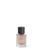 SOPHIA MAE For A Reason Eau de Parfum 50 ml bottle, featuring a soft blush-toned fragrance in a clear glass flacon with a matte black cap.