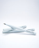 Three SOPHIA MAE Freckle Pens with white casing and black branding stacked on a clean white background.