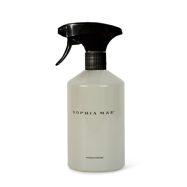 Aphrodite luxury interior perfume spray musk, amber, and vanilla in a stylish glass bottle