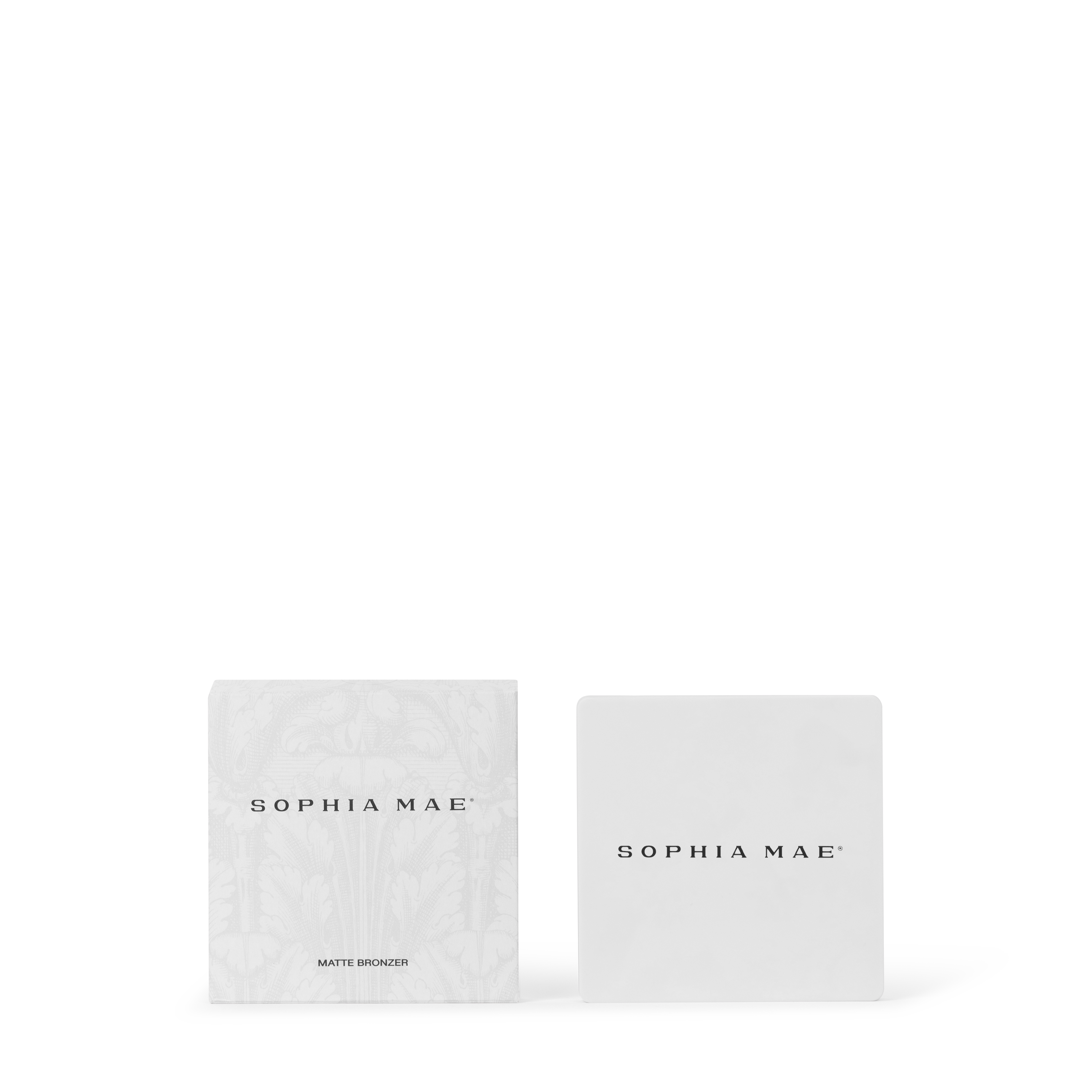 Packaging of SOPHIA MAE's Matte Bronzer.