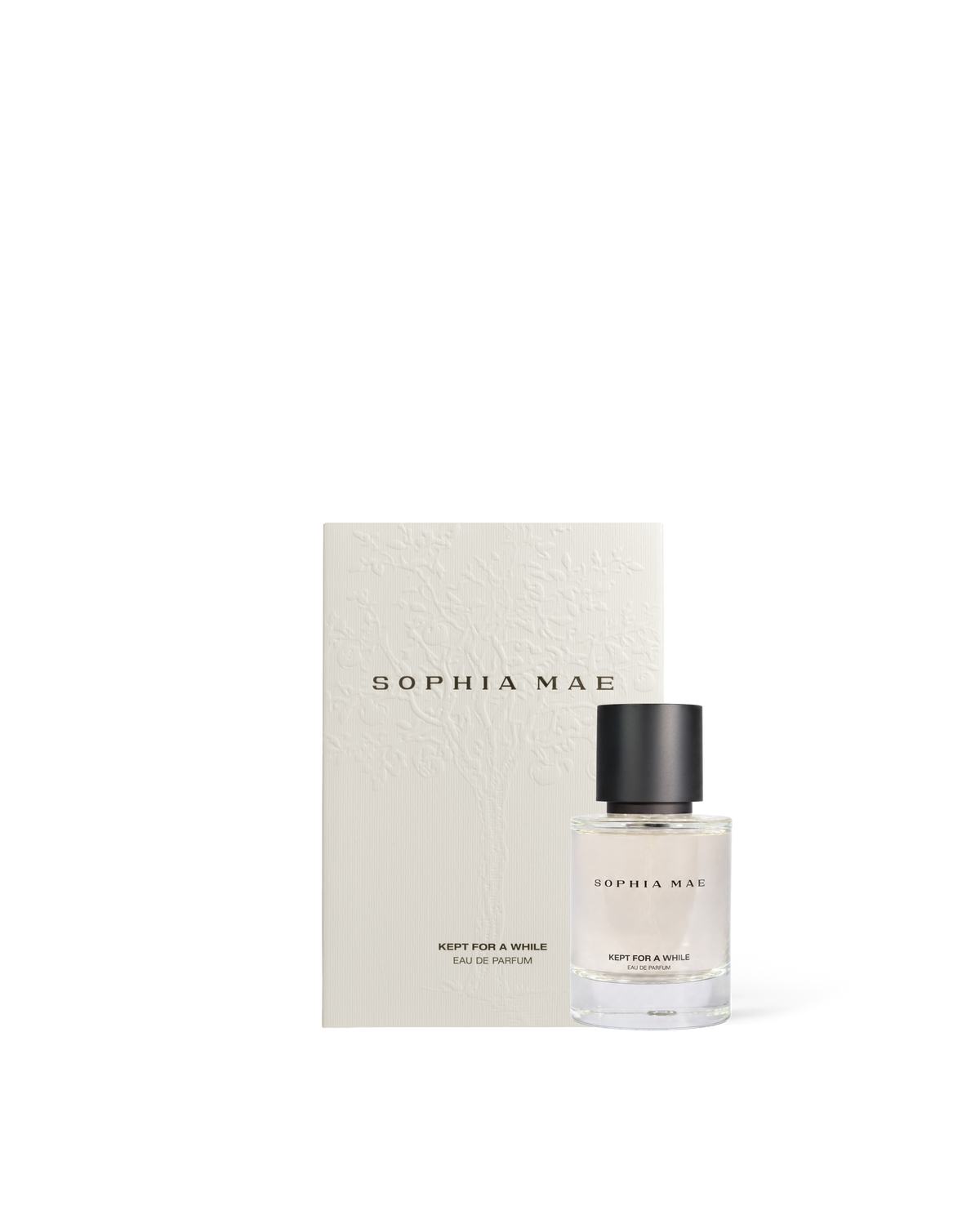 SOPHIA MAE Kept For A While 50 ml Eau de Parfum with branded packaging.