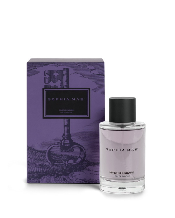 SOPHIA MAE Mystic Escape Eau de Parfum with branded packaging.