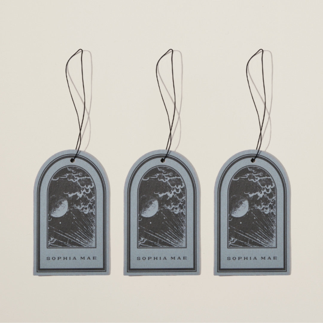 Midnight Melody wardrobe sachets – luxurious closet fragrance with rose, coconut, vanilla, and musk for a soft, serene scent that lasts up to 40 days.