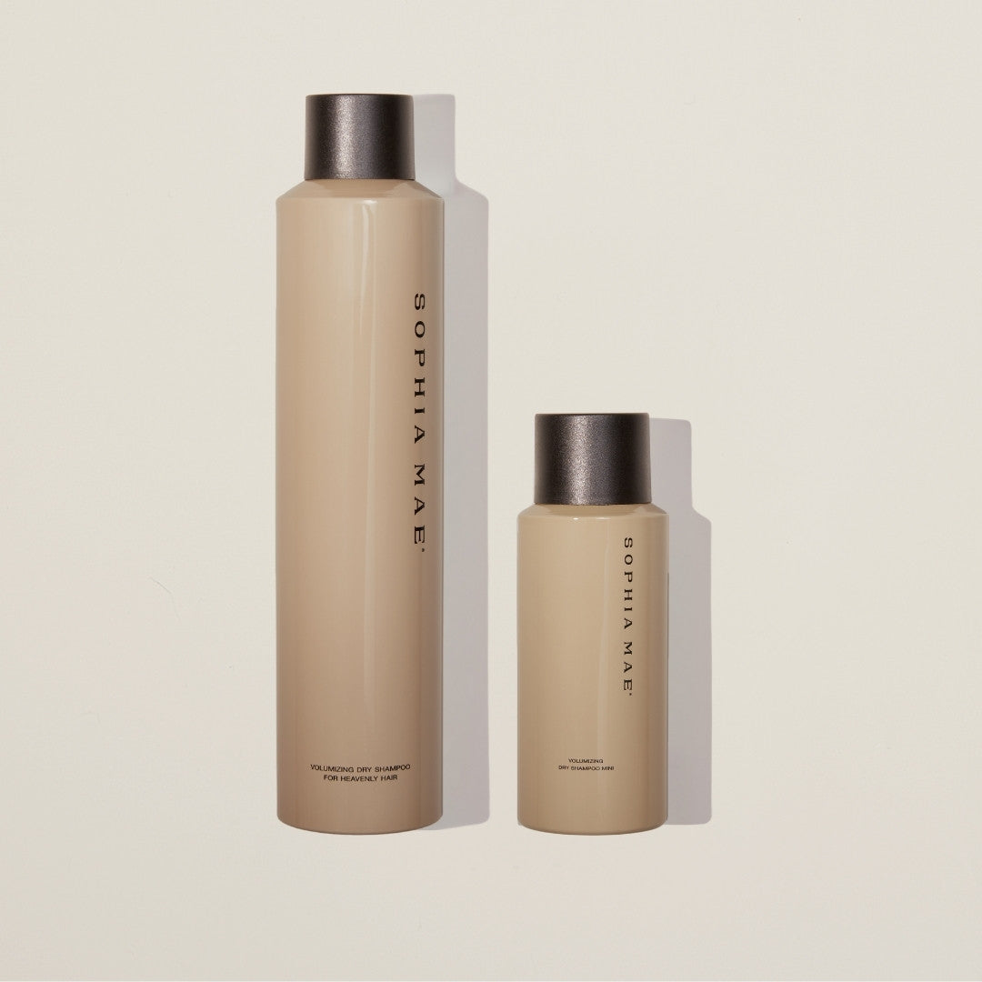 Set dry shampoo for volume hair.