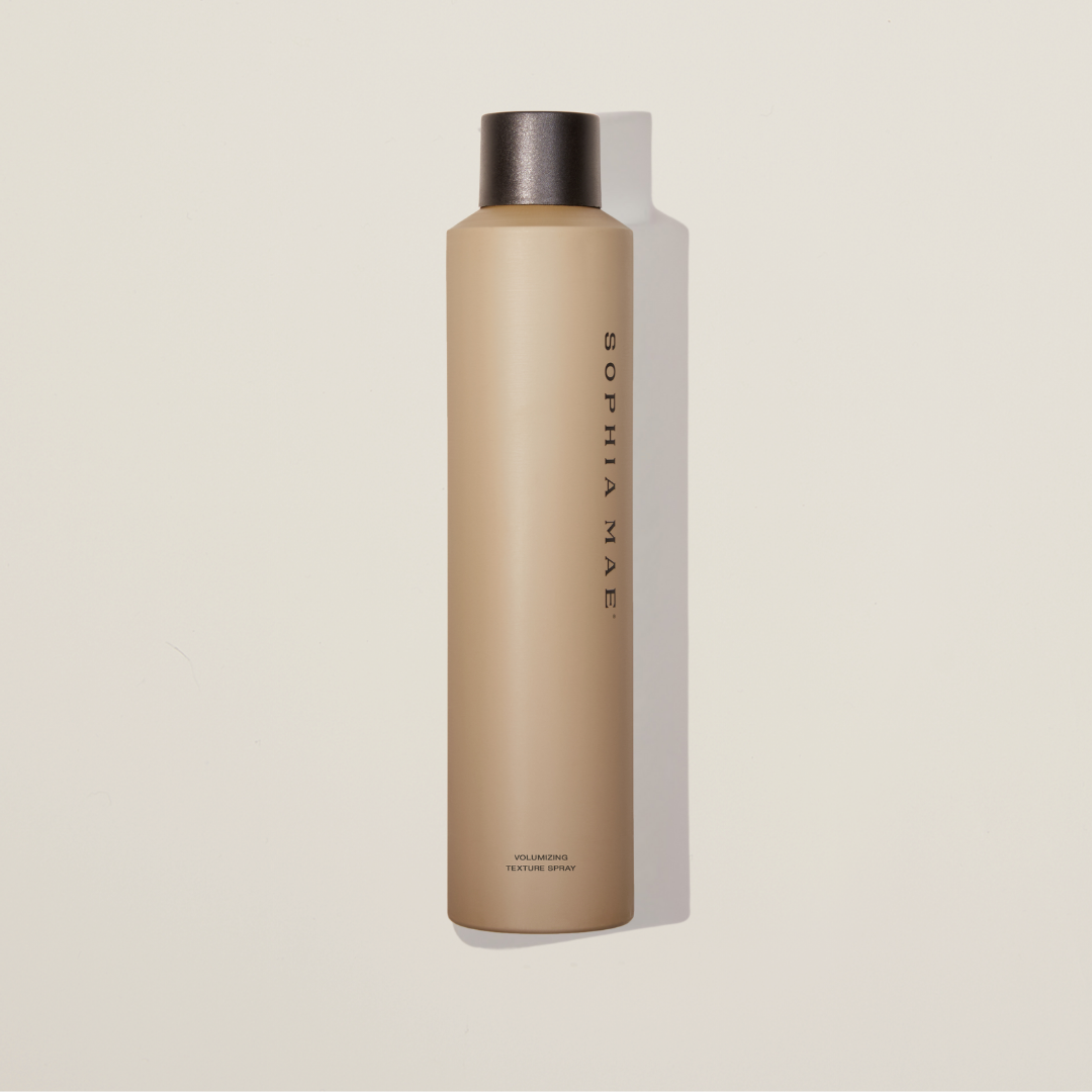 Majestic Texture spray – lightweight texturizing spray for soft volume, natural movement, and a matte finish with patchouli and neroli fragrance.